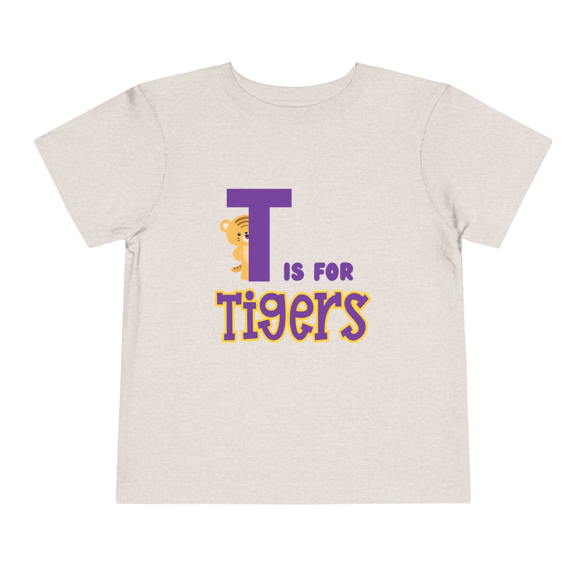 Toddler Gameday Tee - T is for Tigers, LSU Tigers Shirt, Tigers Toddler Shirt, LSU Tigers Kids Tee, LSU Tigers Fan Apparel