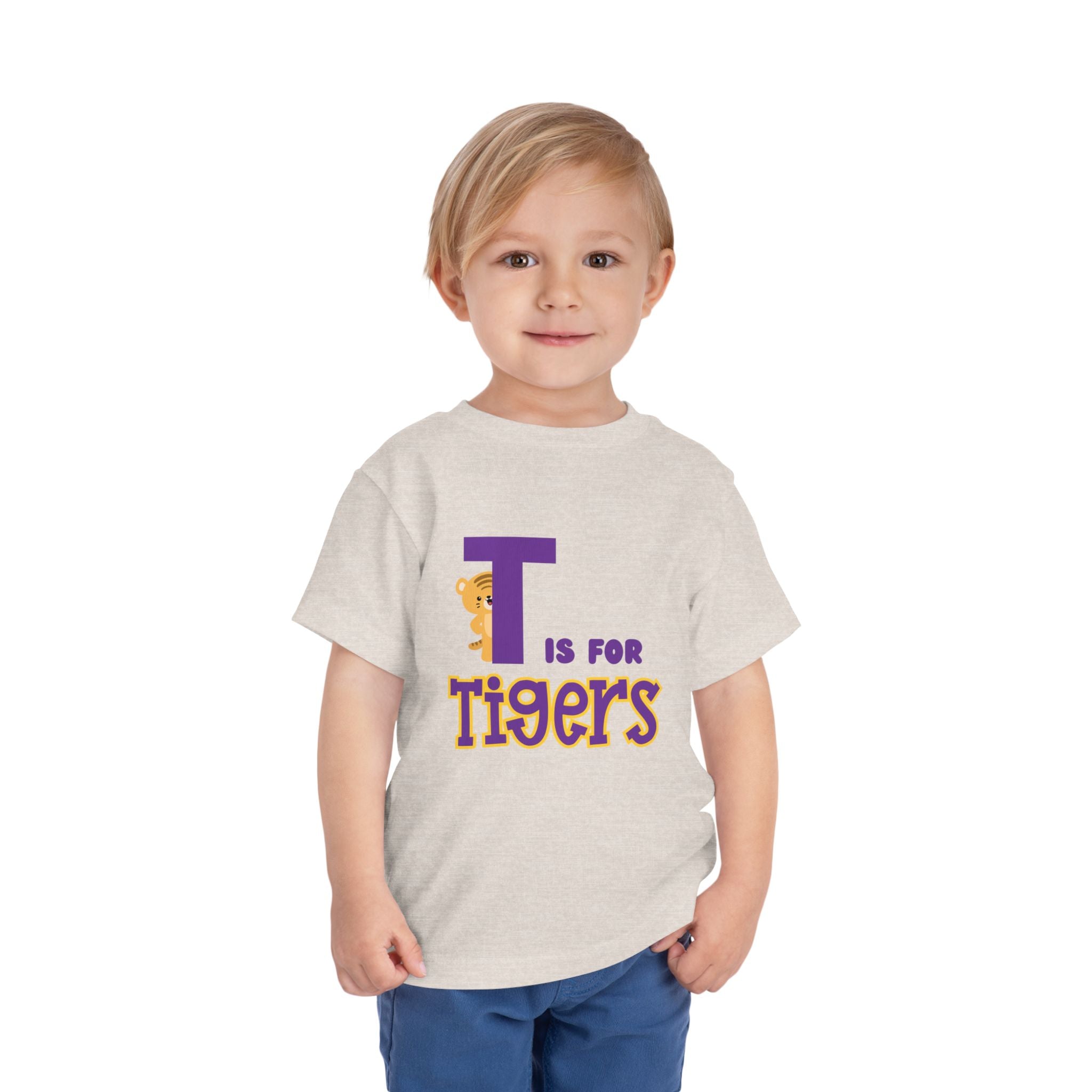 Toddler Gameday Tee - T is for Tigers, LSU Tigers Shirt, Tigers Toddler Shirt, LSU Tigers Kids Tee, LSU Tigers Fan Apparel