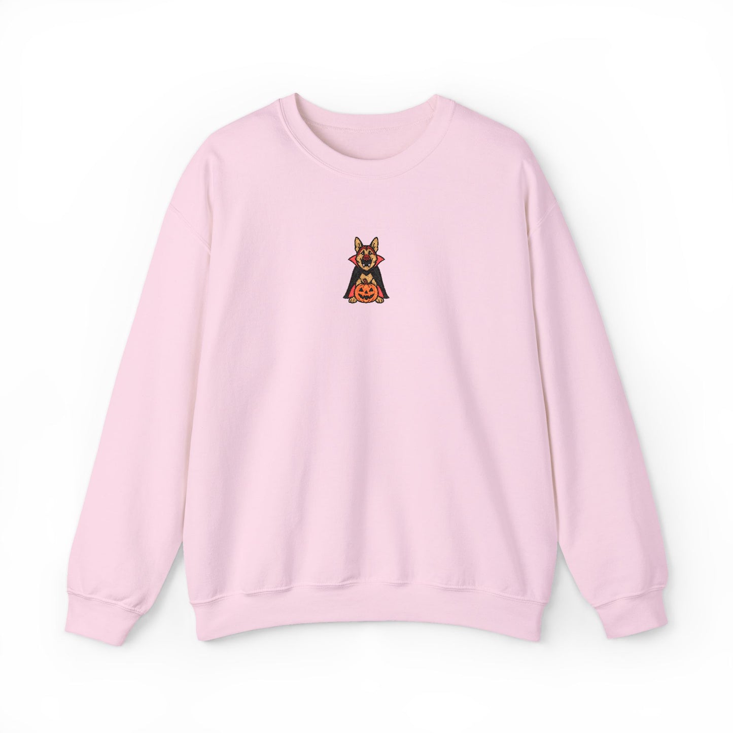 German Shepherd Halloween Embroidered Crewneck Sweatshirt