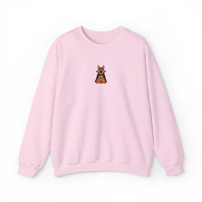 German Shepherd Halloween Embroidered Crewneck Sweatshirt