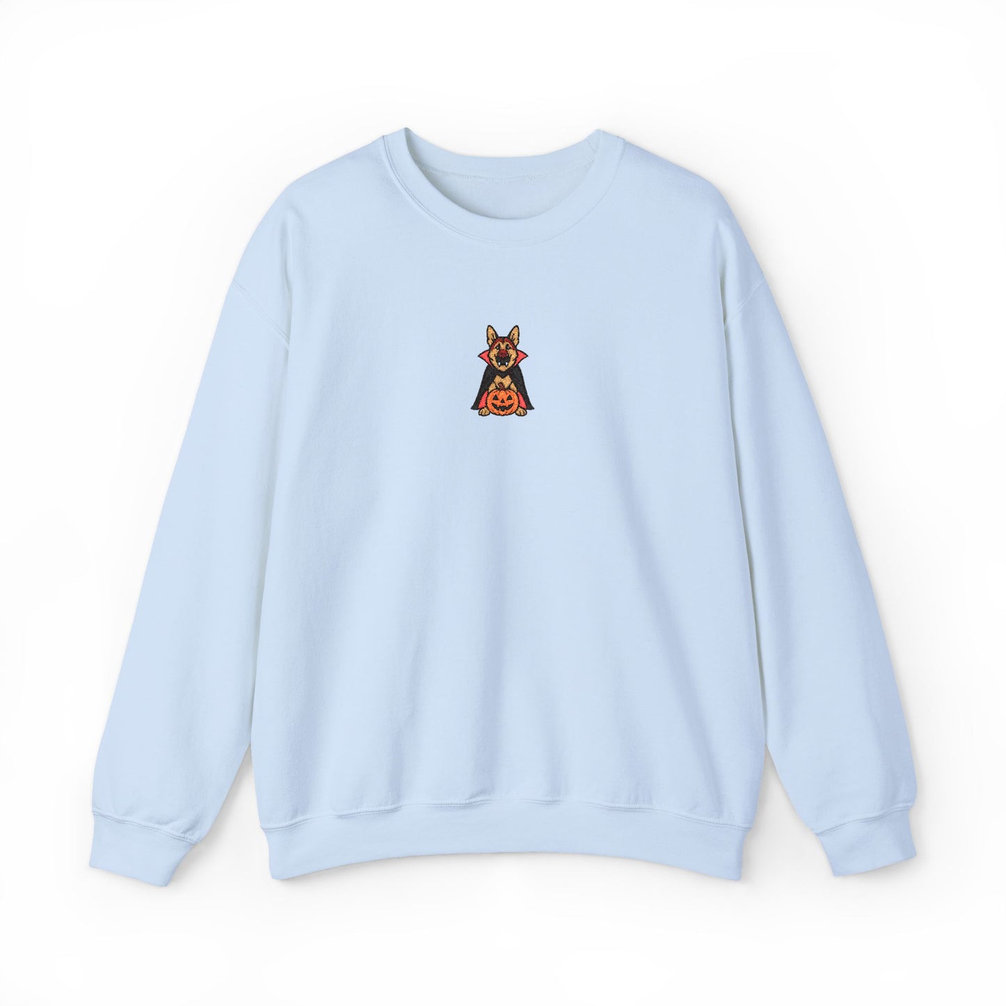German Shepherd Halloween Embroidered Crewneck Sweatshirt