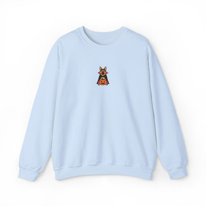German Shepherd Halloween Embroidered Crewneck Sweatshirt