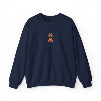 German Shepherd Halloween Embroidered Crewneck Sweatshirt