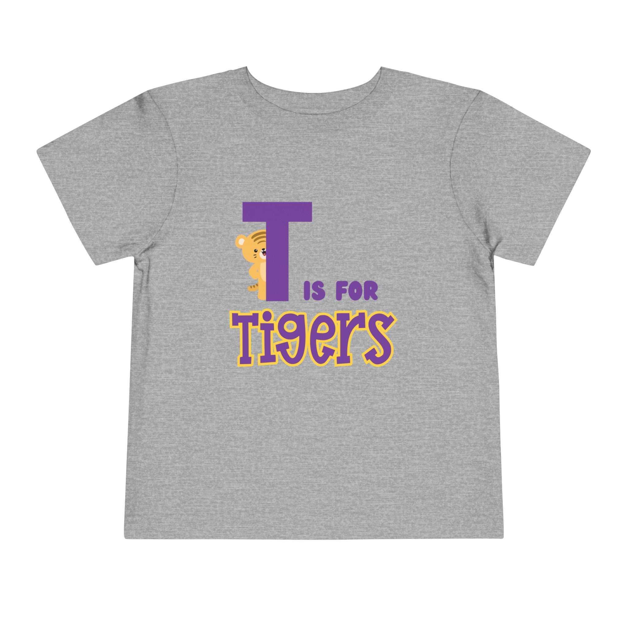 Toddler Gameday Tee - T is for Tigers, LSU Tigers Shirt, Tigers Toddler Shirt, LSU Tigers Kids Tee, LSU Tigers Fan Apparel